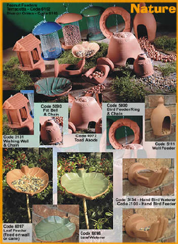 Terracotta Bird Waterers