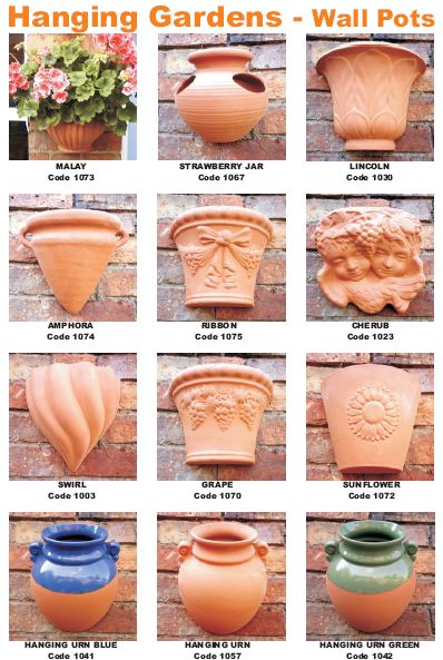 Terracotta Wallpots / Wall Pots